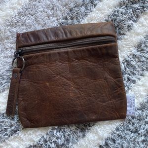 Rough & Tumble leather money pouch